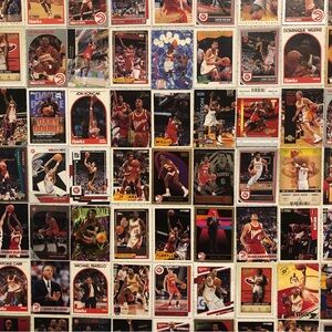 70 Atlanta Hawks basketball cards Trae Young Spud Webb Dominique Wilkins Mutombo